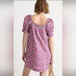J.Crew Afternoon Linen Dress in Berry Floral • Medium
